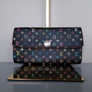 Louis Vuitton Black Multicolor Monogram Wallet